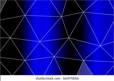 blue color polygonal background. vector illustration. for design, wallpaper, cover, print