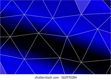 blue color polygonal background. vector illustration. for design, wallpaper, cover, print