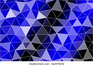 blue color polygonal background. vector illustration. for design, wallpaper, cover, print
