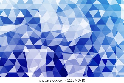 Blue Color Polygonal Mosaic New Year Background. Vector illustration. For Business Design Templates, Wallpaper.