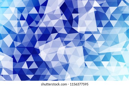 Blue Color Polygonal Mosaic New Year Background. Vector illustration. For Business Design Templates, Wallpaper.