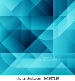 Blue color polygonal shape background