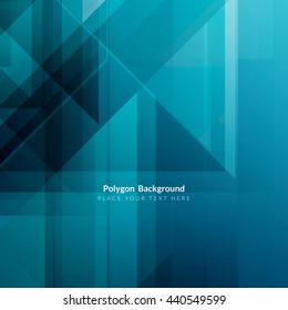 Blue color polygonal shape background