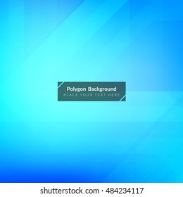 Blue color polygonal shape background