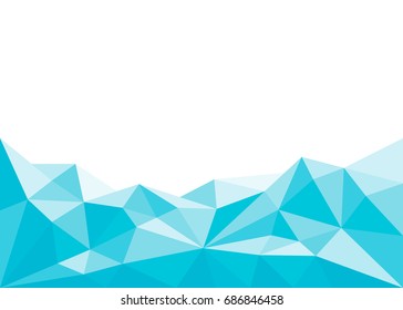 Blue Color Polygonal Vector Background. Isolated Abstract Illustration with Triangles.