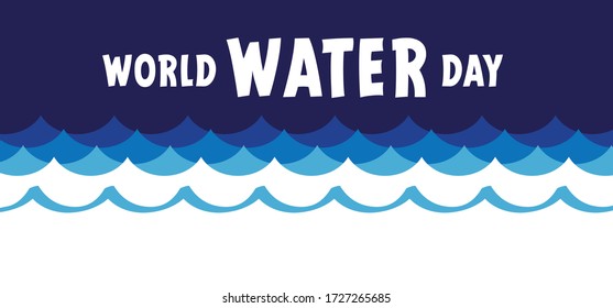 Blue color sea wave World water day Save the water Oceans day Rain day H2O aqua sea icons Seamless line waves pattern Funny tap doodle co2 emission date Falling drops or raindrops Stop plastic, planet