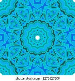 Blue color seamless floral pattern. Vector illustration. For design, fashion print.