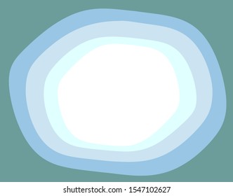 Blue color shade in circle shape background. Vector illustration.