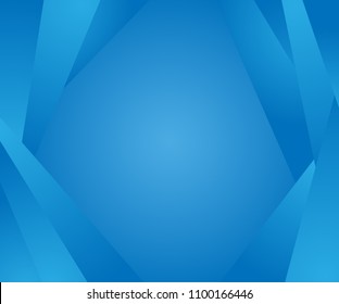 Blue color shape abstract backgorund flat design vector