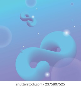 blue color shape modern pattern illustration infinite infinite-background
