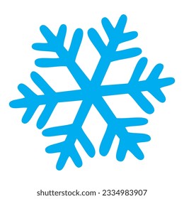 BLUE COLOR SNOWFLAKE WITHOUT BACKGROUND