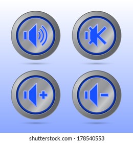 Blue color sound button