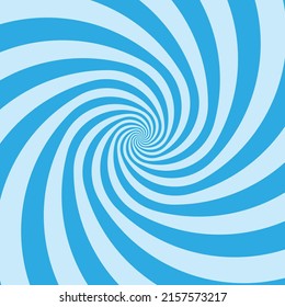 Blue Color Spiral Loop Twist Vector Background
