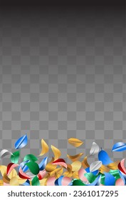 Blue Color Spring Vector Black Transparent Background Banner. Tree Leaves Background. Forest Foliage Wind Poster. Leaf Herbal Black.