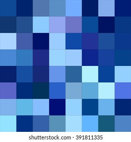 Blue color square mosaic vector background design
