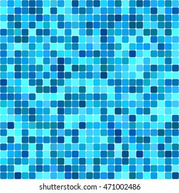Blue color square mosaic vector background design