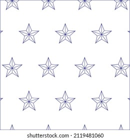 blue color star patterns on white background, vector