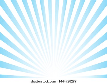 Blue color sunburst background. Ray vector illustration.