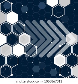Blue color technology pattern design illustration wallpaper background