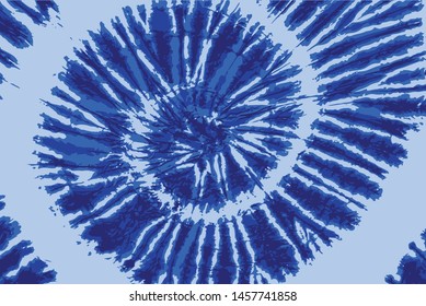 Blue Color Tie Dye Background