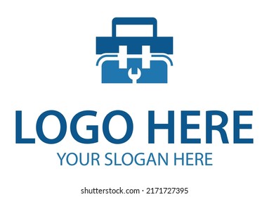 Blue Color Tool Box Logo Design Logo Design