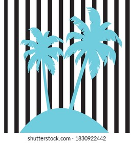 blue color tree pattern in black and white background vector