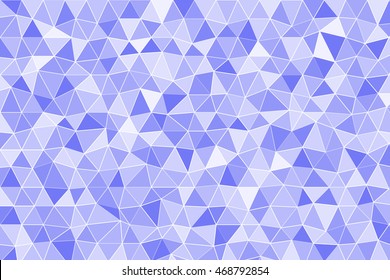 blue color triangle mosaic pattern. vector illustration. polygonal theme. for design business template, wallpaper, presentation, cover brochure
