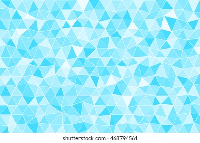 blue color triangle mosaic pattern. vector illustration. polygonal theme. for design business template, wallpaper, presentation, cover brochure
