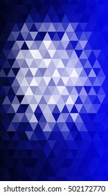 blue color. triangle mosaic. vector illustration. for design brochure, flyer, wallpaper