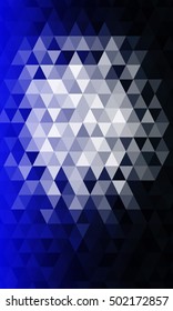 blue color. triangle mosaic. vector illustration. for design brochure, flyer, wallpaper