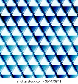 Blue color triangle seamless texture.