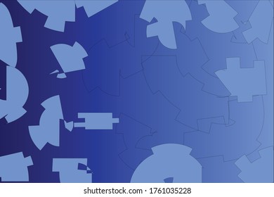 Blue color vector background with modern geometrical shape, art abstract pattern, for web and print