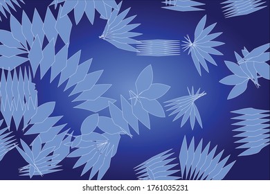 Blue color vector background with modern geometrical shape, art abstract pattern, for web and print
