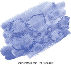 Blue color vector hand drawn watercolor liquid stain. Abstract aqua smudges scribble drop element  illustration wallpaper
