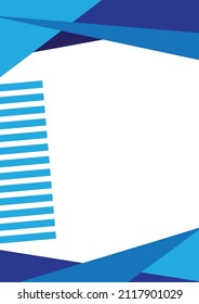 fondo de la portada de la portada de la ilustración del vector de color azul 