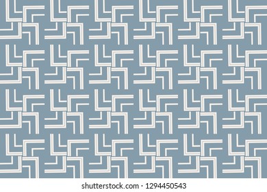 Blue color. Vector luxury abstract background. geometric seamless pattern in modern stylish.