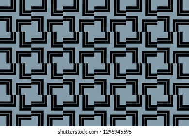 Blue color. Vector luxury abstract background. geometric seamless pattern in modern stylish.