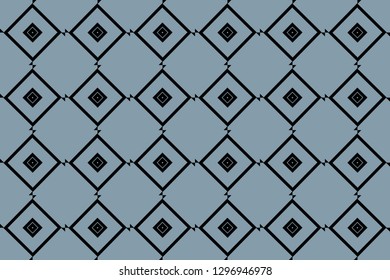 Blue color. Vector luxury abstract background. geometric seamless pattern in modern stylish.