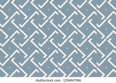 Blue color. Vector luxury abstract background. geometric seamless pattern in modern stylish.