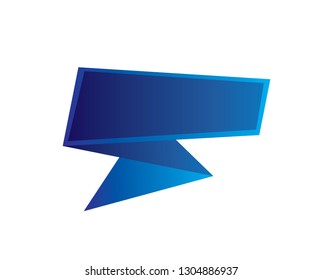 Blue Color Vector Tag