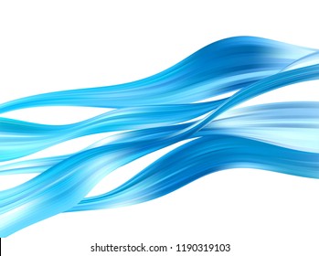 Blue color water Abstract smooth wave. Curve flow motion. Vector illustration EPS10