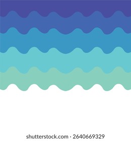 Blue color waves layer vector background illustration vector with premium quality vector illustration