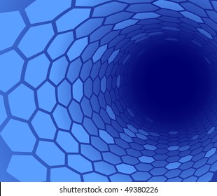 Blue colored abstract corporate concept. Clip-art