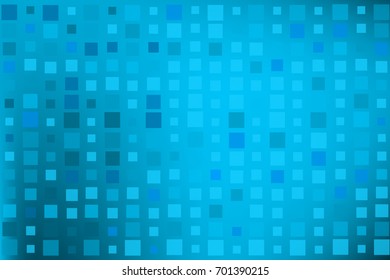 Blue colored background of squares. Vector