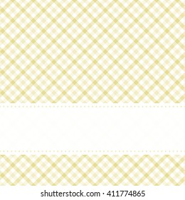 blue colored checkered table cloth pattern with free banner for text