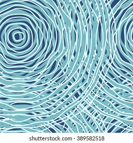 Blue colored circles seamless pattern. Vector illustration EPS10