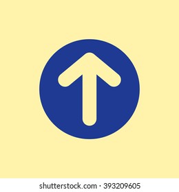 Blue Colored Network Tower Icon on Light Orange Background. Eps-10.