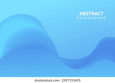 Blue colorful fluid background. Liquid flowing colors background design. Fluid waves composition. Orange background Eps10 vector.