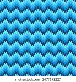 Blue Colorful Geometric Shapes Pattern Background Vector