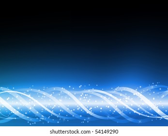 Blue Colorful Glowing Lines Background. Editable Vector Illustration